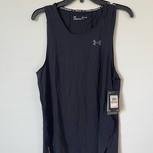 UA Tech Tank Men's Sz S Black Top Shirt Under Armour